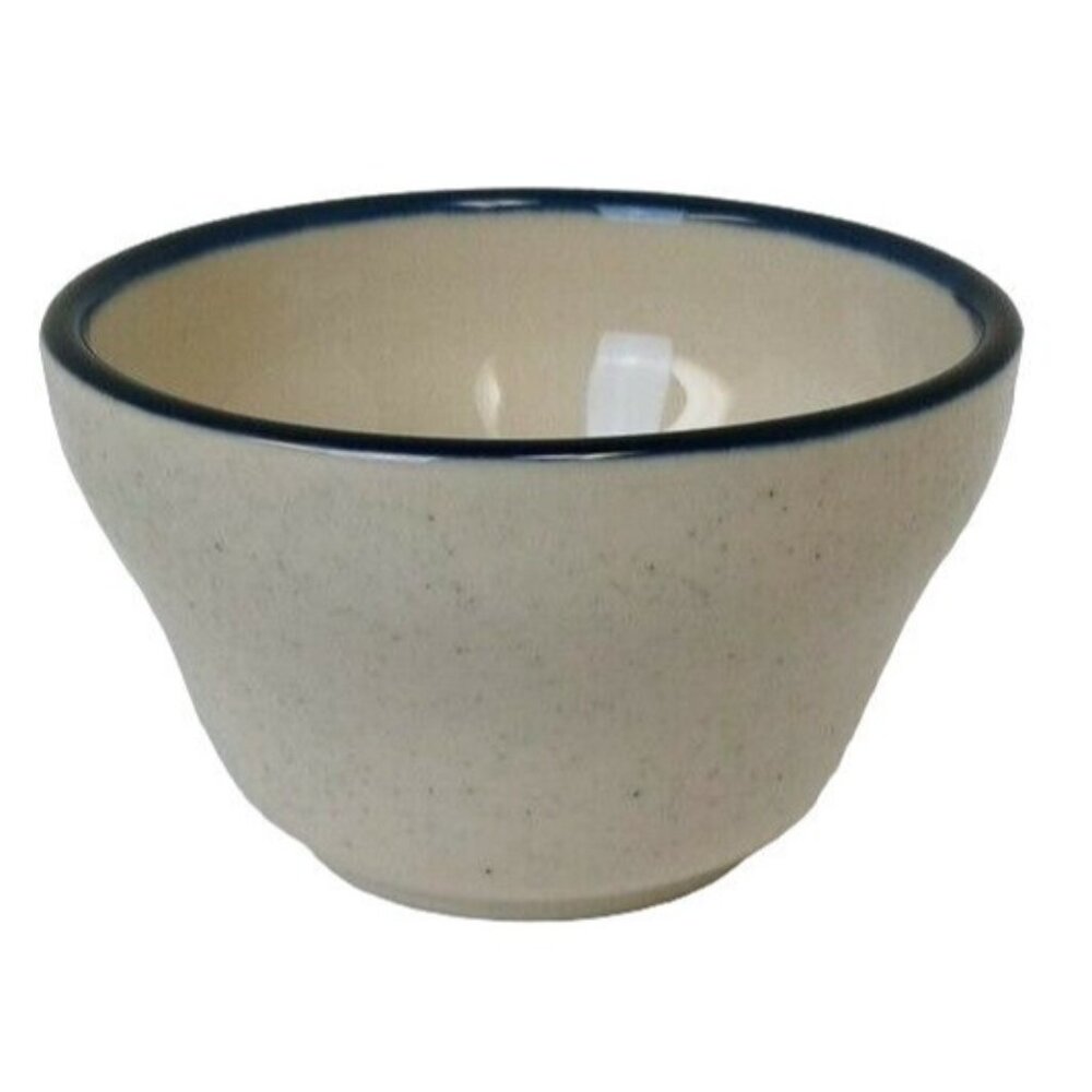Syracuse China Blue Speckled Bouillon Custard Cup Restaurant Ware USA